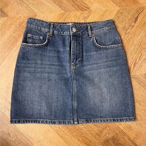 GANNI mini denim skirt